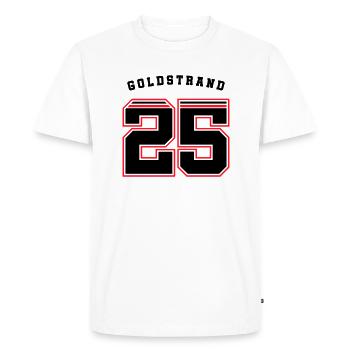 Maillot Golden Sands 2025 - T-shirt Premium bio Homme - blanc - Devant - Nico (187cm)