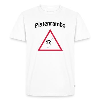 Piste Rambo - T-shirt Premium bio Homme - blanc - Devant - Nico (187cm)