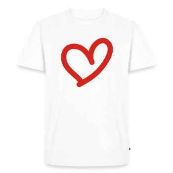 cardiac - Men's Premium Organic T-Shirt - white - Front - Nico (187cm)