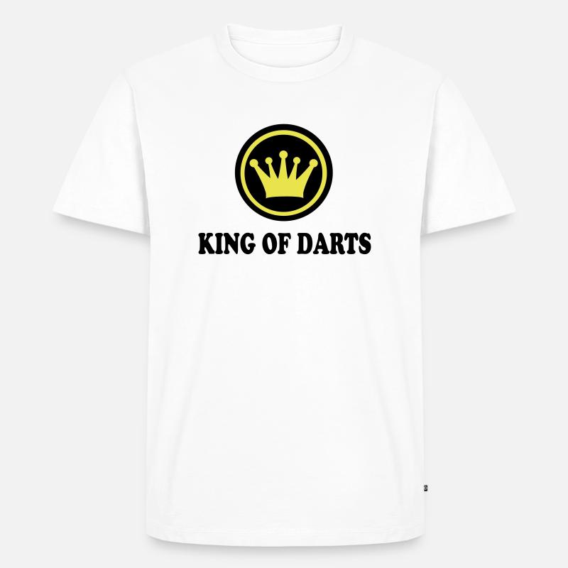 Darts - Männer Premium Bio T-Shirt - Weiß