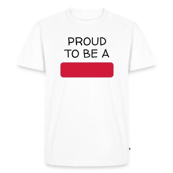 Customize it ! / Anpassen / Personnaliser - Men's Premium Organic T-Shirt - white - Front - Nico (187cm)