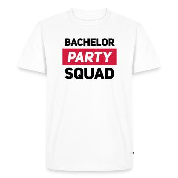 Soirée de célibataire - T-shirt Premium bio Homme - blanc - Devant - Nico (187cm)