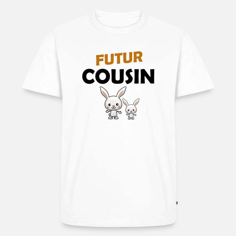 futur cousin - T-shirt Premium bio Homme - blanc