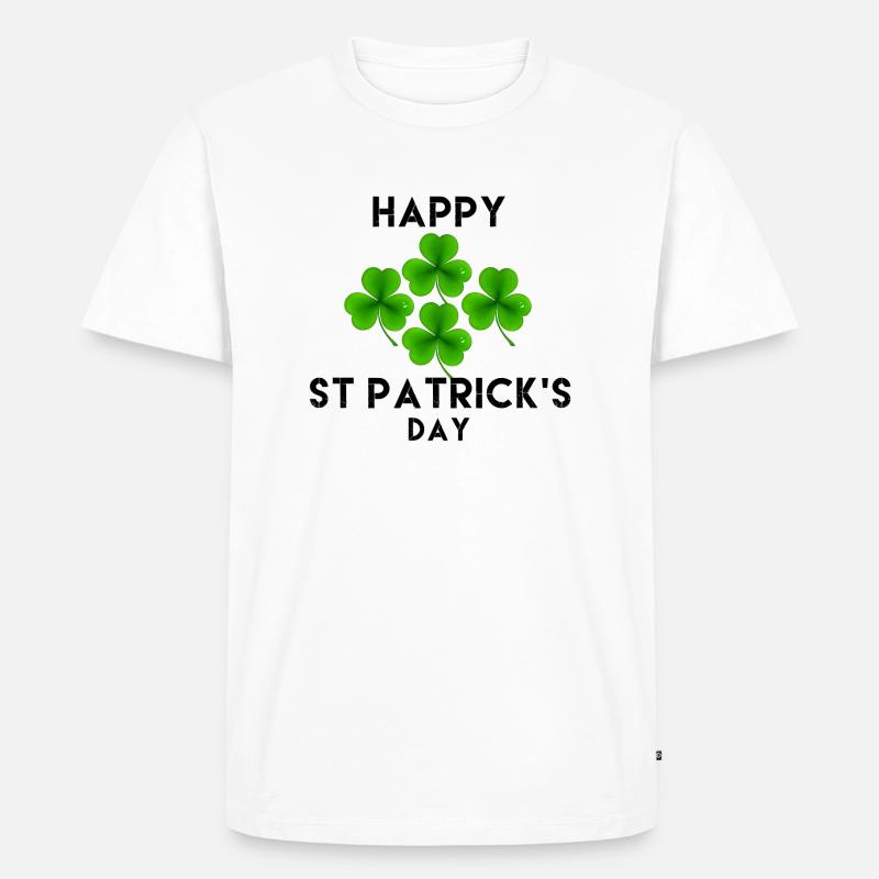 St. Patrick's Day - Männer Premium Bio T-Shirt - Weiß