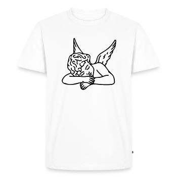 Angel - Men's Premium Organic T-Shirt - white - Front - Nico (187cm)