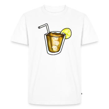 Thé froid - T-shirt Premium bio Homme - blanc - Devant - Nico (187cm)