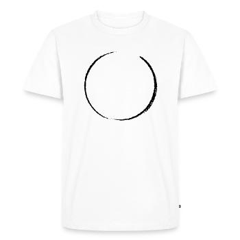Cercle - T-shirt Premium bio Homme - blanc - Devant - Nico (187cm)