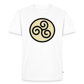 Symbole viking - T-shirt Premium bio Homme - blanc - Devant - Nico (187cm)