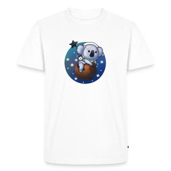 Koala Astronaute - T-shirt Premium bio Homme - blanc - Devant - Nico (187cm)