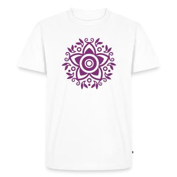 Rose of Life - Men's Premium Organic T-Shirt - white - Front - Nico (187cm)