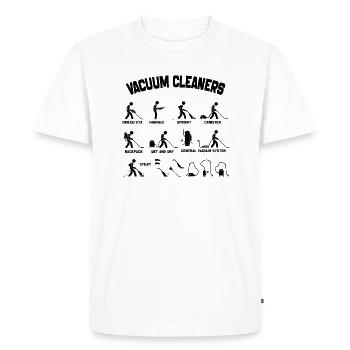 Vacuum Cleaners - Types Of Vacuum Cleaners - Men's Premium Organic T-Shirt - white - Front - Nico (187cm)