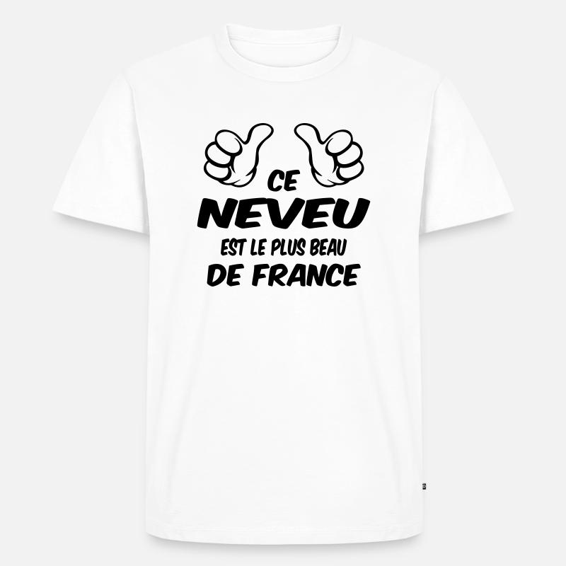 BESTER NEFFE - Männer Premium Bio T-Shirt - Weiß