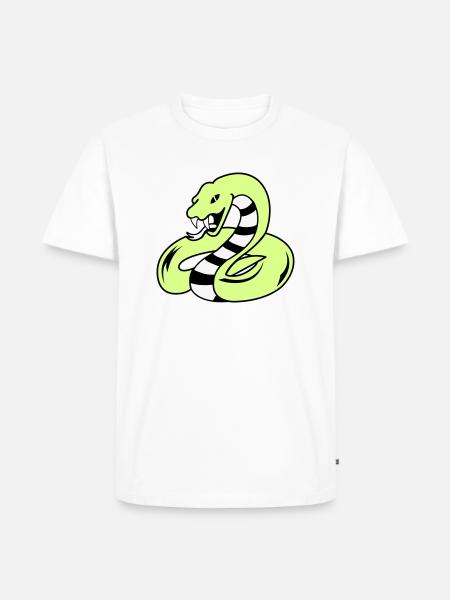 snake 02 - Men's Premium Organic T-Shirt - white