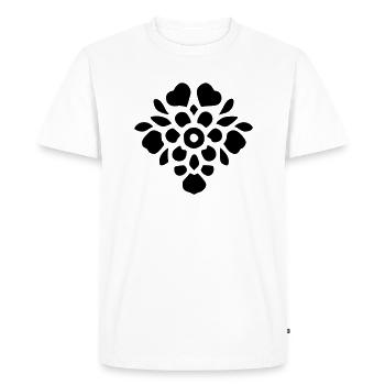 Bouquet fleur - T-shirt Premium bio Homme - blanc - Devant - Nico (187cm)