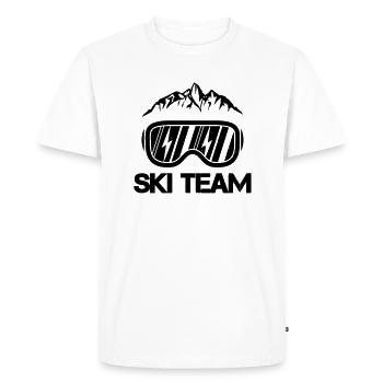 Équipe de ski - T-shirt Premium bio Homme - blanc - Devant - Nico (187cm)