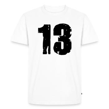 13 - T-shirt Premium bio Homme - blanc - Devant - Nico (187cm)
