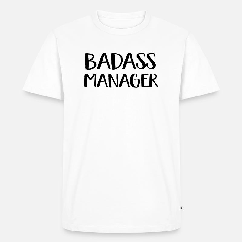 Manager - Männer Premium Bio T-Shirt - Weiß