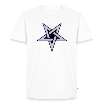 Pentagram__V005 - T-shirt Premium bio Homme - blanc - Devant - Nico (187cm)