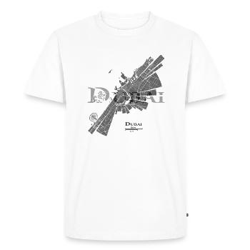 Dubai plan - T-shirt Premium bio Homme - blanc - Devant - Nico (187cm)