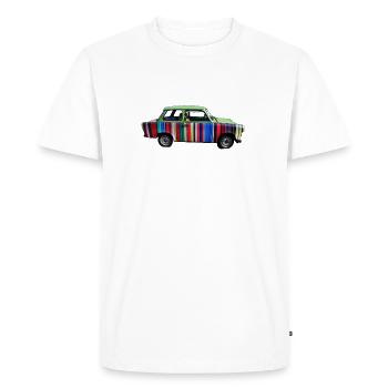 satellite - T-shirt Premium bio Homme - blanc - Devant - Nico (187cm)