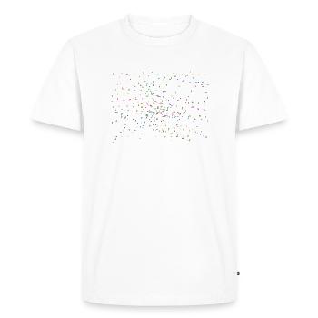 1000 colorful stars - Men's Premium Organic T-Shirt - white - Front - Nico (187cm)