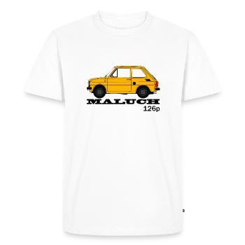Polski samochud Maluch FIAT126P, Pologne PRL fiacik - T-shirt Premium bio Homme - blanc - Devant - Nico (187cm)