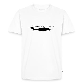 Hélicoptère hélicoptère militaire CH 53 CH-53 CH53 - T-shirt Premium bio Homme - blanc - Devant - Nico (187cm)