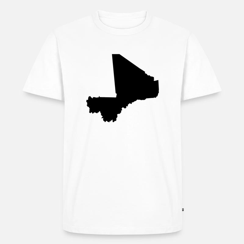 Mali black - Männer Premium Bio T-Shirt - Weiß