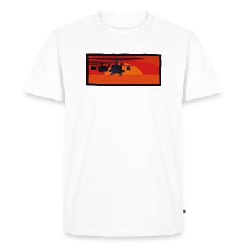 La Guerre - T-shirt Premium bio Homme - blanc - Devant - Nico (187cm)