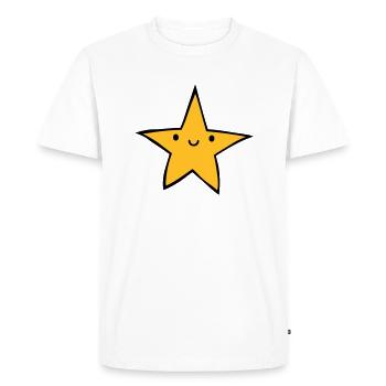 Dear friendly starlet - Men's Premium Organic T-Shirt - white - Front - Nico (187cm)