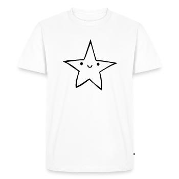 Sympathique chère starlette - T-shirt Premium bio Homme - blanc - Devant - Nico (187cm)