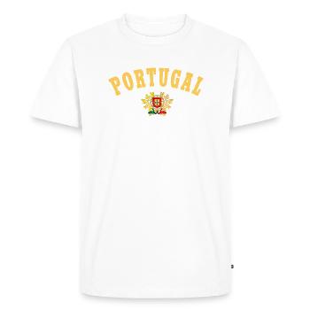 PORTUGAL - T-shirt Premium bio Homme - blanc - Devant - Nico (187cm)
