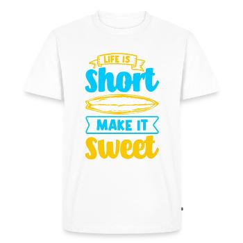 Cool Surfer Disant Idée Cadeau - T-shirt Premium bio Homme - blanc - Devant - Nico (187cm)