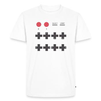 Jeu vidéo classique - T-shirt Premium bio Homme - blanc - Devant - Nico (187cm)