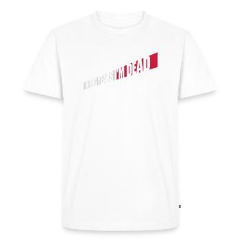 dans les années de chien Mort - T-shirt Premium bio Homme - blanc - Devant - Nico (187cm)