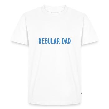Running dada just like a regular dad only cooler - T-shirt Premium bio Homme - blanc - Devant - Nico (187cm)
