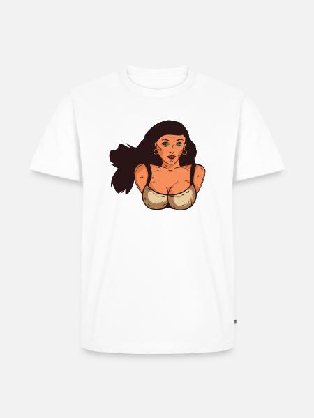 Spanierin - Männer Premium Bio T-Shirt - Weiß