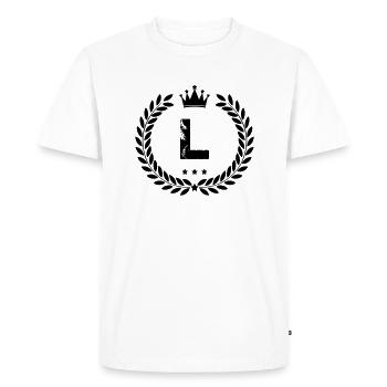 Armoiries L - T-shirt Premium bio Homme - blanc - Devant - Nico (187cm)