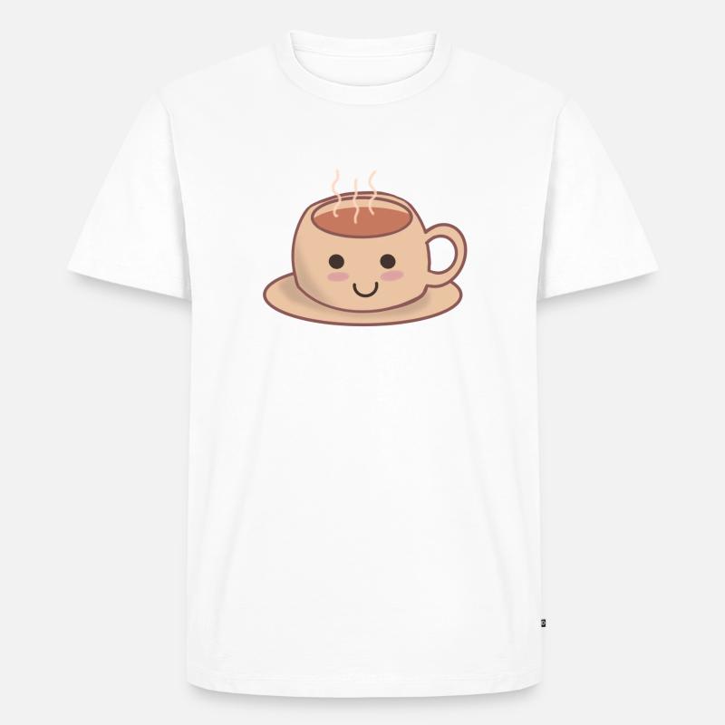 Tasse - Männer Premium Bio T-Shirt - Weiß