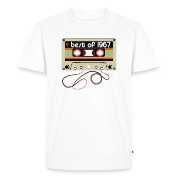 Legendary vintage 1967 - Men's Premium Organic T-Shirt - white - Front - Nico (187cm)