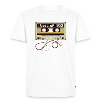 Legendary vintage 1952 - Men's Premium Organic T-Shirt - white - Front - Nico (187cm)