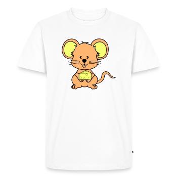 Mouse Comic - Men's Premium Organic T-Shirt - white - Front - Nico (187cm)