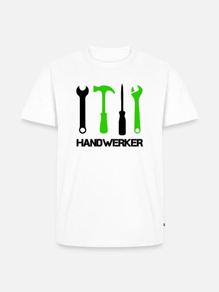 Tool Icons - Men's Premium Organic T-Shirt - white