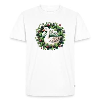 Goose - Men's Premium Organic T-Shirt - white - Front - Nico (187cm)