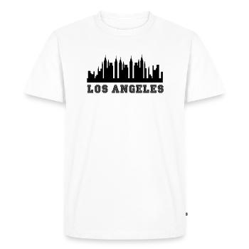 Los Angeles - T-shirt Premium bio Homme - blanc - Devant - Nico (187cm)