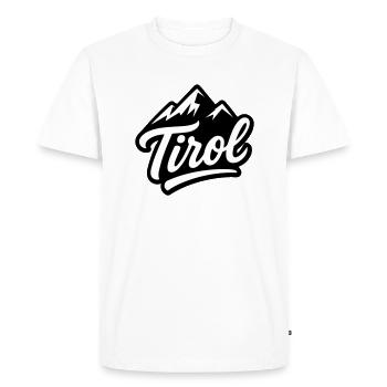 Montagnes du Tyrol - T-shirt Premium bio Homme - blanc - Devant - Nico (187cm)
