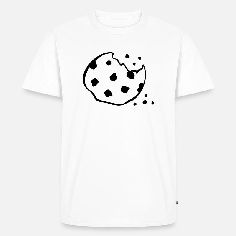 Cookie - Männer Premium Bio T-Shirt - Weiß