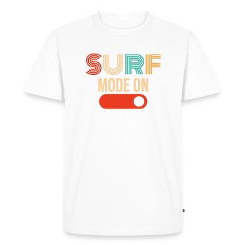 la mode de surf sur les vagues de la mer chill retro - T-shirt Premium bio Homme - blanc - Devant - Nico (187cm)