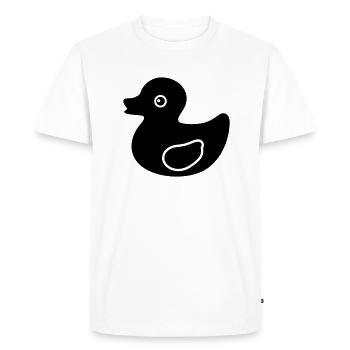 Rubber Duck - T-shirt Premium bio Homme - blanc - Devant - Nico (187cm)