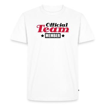 official_team_member_do2 - T-shirt Premium bio Homme - blanc - Devant - Nico (187cm)